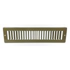 Hart & Cooley 011301 10" x 2" (Width x Height Wall Opening Size) Toe-Space Grille 420 Series in Golden Sand