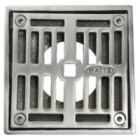 Mountain Plumbing MT506-GRID/CPB MT506-GRID-CPB Polished Chrome Universal 4" Square Solid Nickel Bronze Plated Drain Grid