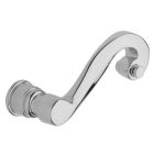 Baldwin 5109.260.MR Hardware Estate Lever Handles without Rosettes, Polished Chome Finish