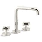 Kallista P24405-CR-AD One™ Deck Mounted Tall Spout Bath Set with Cross Handles in Nickel Silver