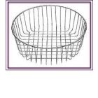 Blanco 137-473 Decorative Basket Waste Strainer in White