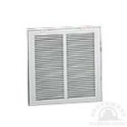 Hart & Cooley 043521 20" x 30" (Width x Height Wall Opening Size) Sidewall/Ceiling Return Air Filter Grille 673 Series in White