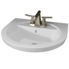 American Standard 0403008.020 0403.008.020 Tropic Petite 8-Inch Center Faucet Holes Pedestal Basin, White