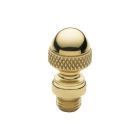 Baldwin 1092.003 Acorn Style Finial for Square Corner Hinges, Lifetime Polished Brass