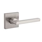Baldwin 0 HDSQULCSR15 Reserve Half Dummy Square with Contemporary Square Rose, Satin Nickel Finish, Left Hand