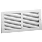 Hart & Cooley 043310 10" X 10" (Width x Height Wall Opening Size) Sidewall/Ceiling Return Air Grille 672 Series in White