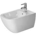 Duravit 2258150000 Happy D.2 21-1/4" W X 14-3/4" L X 15-3/4" H Wall Mounted Rectangular Horizontal Spray Bidet with Single Faucet Hole in Chrome