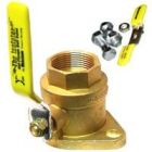 Webstone 40405 Threaded Isp Isolator Flange Valve, 1-1/4" Size, Brass