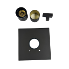 Newport Brass 3-2024TS/10B Cube 2 Single Handle Square Thermostatic Valve Trim with Metal Lever Handle in Oil Rubbed Bronze (Rough Sold Separately)