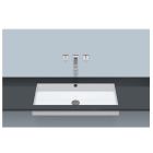 Alape 3226701000 Rectangular 19-7/8" W X 4-3/8" H X 14-7/8" D Lavatory Undermount Basin in White