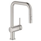 Grohe 32319DC3 Minta Dual Spray Pull-Down Kitchen Faucet, 1.75 gpm, SuperSteel InfinityFinish