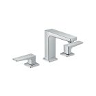 Hansgrohe 32528001 Metropol Widespread Faucet 110 with Lever Handles and Pop-Up Drain, 0.5 GPM in Chrome