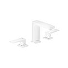 Hansgrohe 32516701 Metropol Widespread Faucet 110 with Lever Handles and Pop-Up Drain, 1.2 GPM in Matte White
