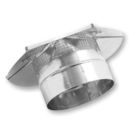 Gray Metal 327RS-8  Round Shanty Cap w/screen 8"