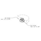 Davinci 3301015G SRG Floor Mounted Faucet Rough