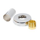 Sloan 3308782 H-633-AA Chrome Plated Sweat Solder Kit with Cast Set Screw Flange for Sloan Valve 1" Supply Urinal