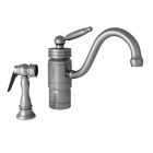 Harrington Brassworks 33150ST Traditional Faucet With Side Spray in Stainless Steel