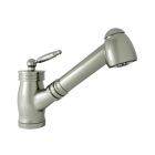 Harrington Brassworks 33151PN Traditional Single Hole Pull Out Spray Faucet in Polished Nickel