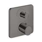 Hansgrohe 3470534X Citterio M Thermostat for Concealed Installation with Shut-Off Valve in Brushed Black Chrome