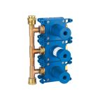 Grohe 35032000 Rapido C Triple Conc.Valve Rough In Us in Chrome