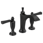Delta 3556-BLMPU-DST Dorval™ 1.2 GPM Two Handle Widespread Bathroom Faucet in Matte Black