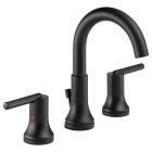 Delta 3559-BLMPU-DST Trinsic Two Handle Widespread Bathroom Faucet In Matte Black
