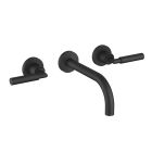 Dornbracht 36712882-330010 Tara 1.2 GPM Wall Mounted Bathroom Faucet without Pop Up Drain in Matte Black