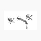 Dornbracht 36712892-060010 Tara Wall Mounted Three Hole Lavatory Mixer In Platinum Matte