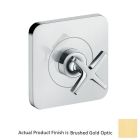 Hansgrohe 36771251 Citterio E Thermostat Volume Control Trim in Brushed Gold Optic (Rough Sold Separately)