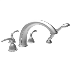 Newport Brass 3-887/10B Anise Double Handle Roman Tub Trim With Metal Lever Handles And Handshower in Oil Rubbed Bronze