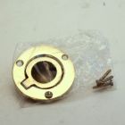 Baldwin 0391.030 Flush Pull Ring in Polished Brass