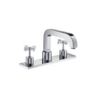 Hansgrohe 39432421 Roman Tub And Shower Trim Cross Handle in Platinum (Rough Sold Separately)