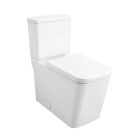 Grohe 39663000 Eurocube 1.28 GPF 2-piece Single Flush Elongated Toilet with Right Hand Trip Lever, Seat Included in Alpine White