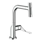 Axor 39862001 Citterio 1.75 GPM Deck Mounted 2-Spray Pull Out  Kitchen Faucet with sBox in Polished Chrome