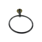 8" Towel Ring in Polished Chrome/Polished Brass - Grohe 40047IR0 Sinfonia