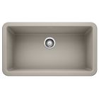 Blanco 402320 Ikon 33" Apron Single Bowl Farmhouse Sink in Concrete Gray