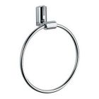 Grohe 40257MB0 Ectos 8 Inch Towel Ring In SN/Da Vinci Blue
