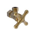Brasstech 403X/10 1/2" Compression Inlet Angle Valve with Cross Handle in Satin Bronze (PVD)