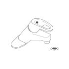 Gerber 004052616 1.5 GPM Single Handle Bathroom Faucet with 16" Supplies in Polished Chrome