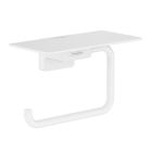 Hansgrohe 41772700 AddStoris 6" Width Wall Mounted Toilet Paper Holder with Shelf in Matte White