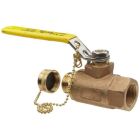Conbraco 70104HC Bronze Ball Valve, Lever Handle, 3/4" NPT Female x 3/4" Hose