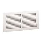 Hart & Cooley 043323 12" X 24" (Width x Height Wall Opening Size) Sidewall/Ceiling Return Air Grille 672 Series in White