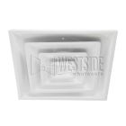 Hart & Cooley 050511 Steel Fixed Pattern Diffuser with 10" Collar FPD3 Series in White