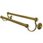 Motiv City 212 24" Double Towel Bar 0122/24-3 Brass