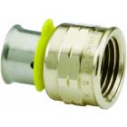 Viega 91560 PureFlow Zero Lead Bronze PEX Press Adapter Straight Female 1-Inch by 1-Inch Press x Female NPT