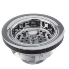 Brasstech 121/56 Newport Brass 121 4-3/8" Solid Brass Post Type Basket Strainer, Flat Black