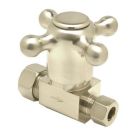 Mountain Plumbing MT4120X-NL/AB Straight Valve with Cross Handle Finish: Antique Brass