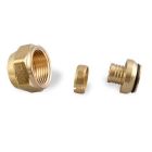 Uponor A4020750 Wirsbo 3/4" QS-style Fitting Assembly, R25 thread (Not for Loop Connections)