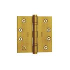 Baldwin 1046.003 1046.030 Full Mortise 4-1/2-Inch x 4-1/2-Inch Ball Bearing Hinge, Polished Brass