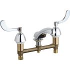 Chicago Faucets 404-317ABCP 8-Inch Widespread Lavatory Faucet with Wristblade Handles, Chrome